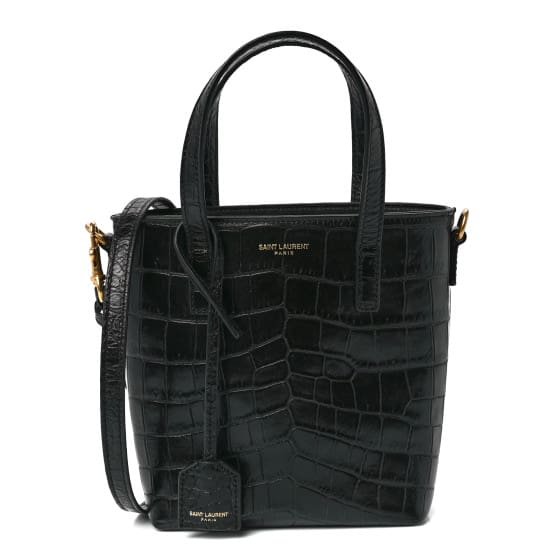 saint-laurent-calfskin-crocodile-embossed-paris-mini-toy-shopper-tote-black