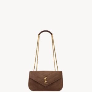 SAINT LAURENT LOULOU small in MATELASSÉ suede