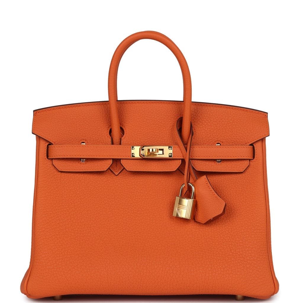 hermes-birkin-25-orange-togo-gold-hardware