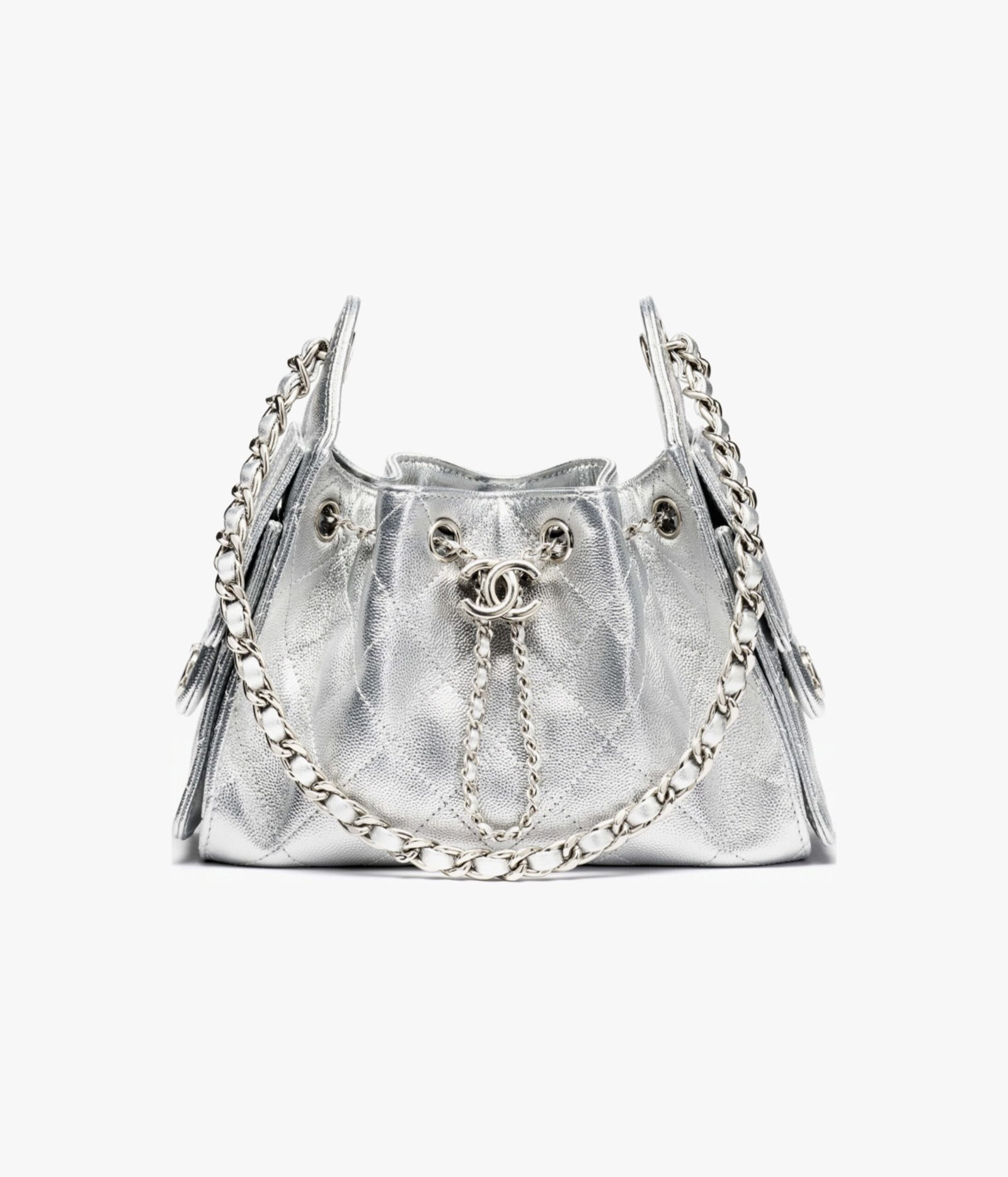 chanel-25-mini-handbag-silver