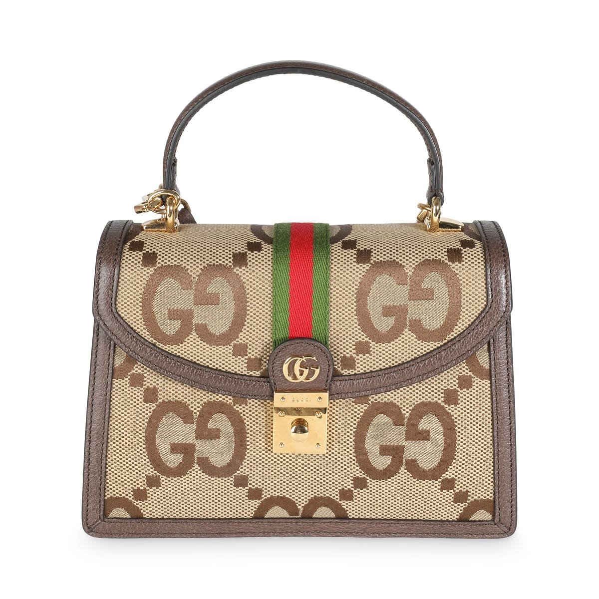 gucci-brown-jumbo-gg-canvas-small-ophidia-top-handle