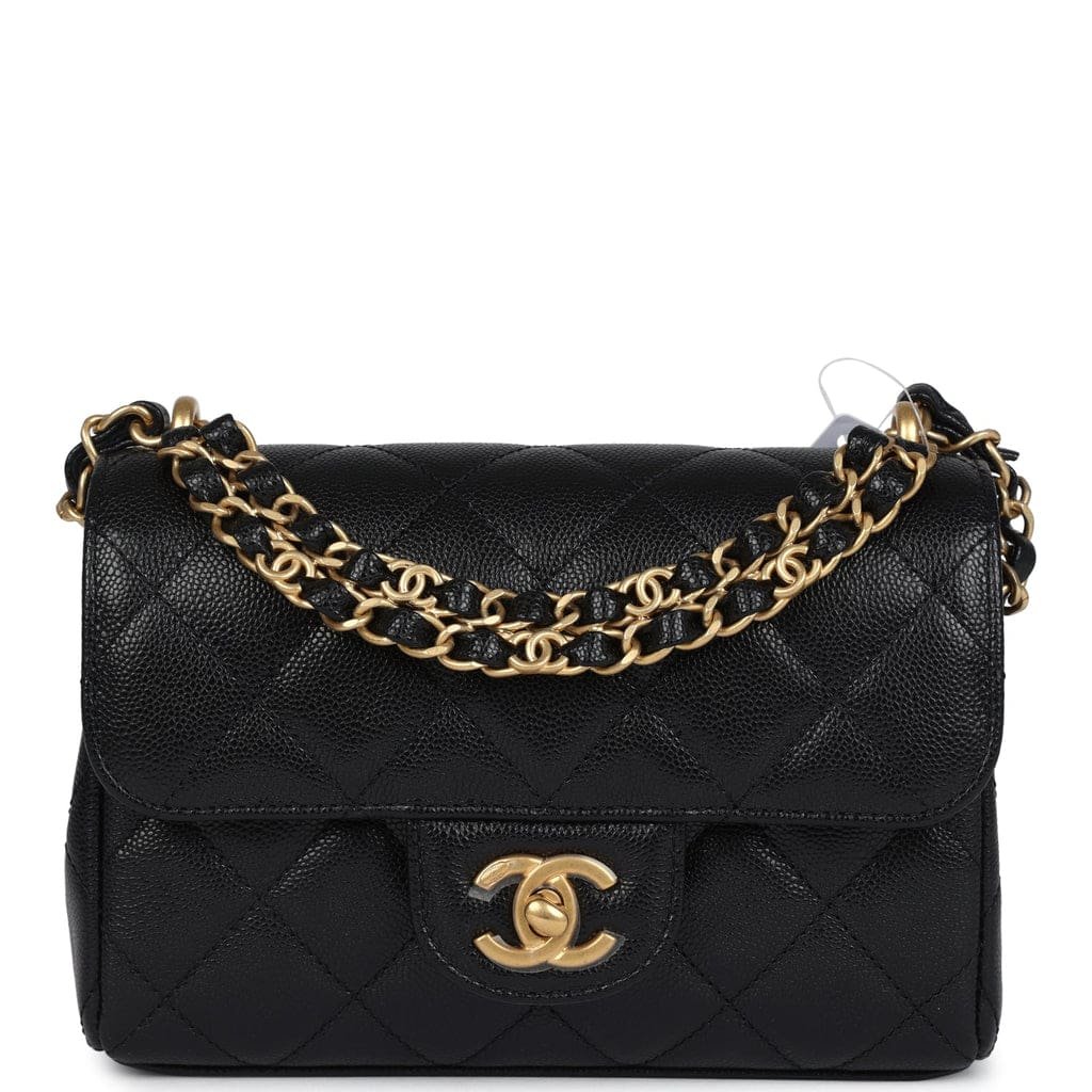 chanel-mini-top-handle-flap-bag-black-grained-calfskin-brushed-gold-hardware
